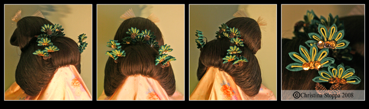 Matsu Kanzashi Set