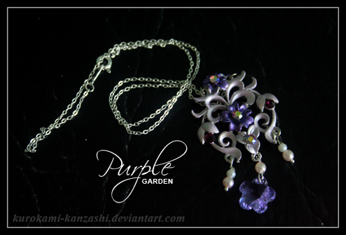 Purple Garden Necklace