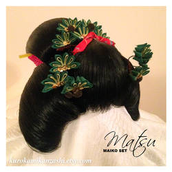 Matsu Maiko Kanzashi Set - SOLD