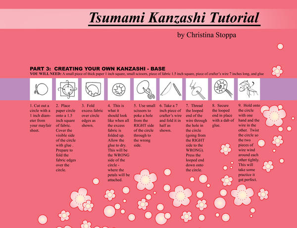 Kanzashi Tutorial - Part 3