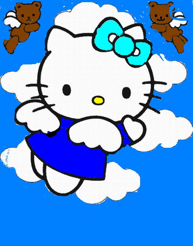 Hello Kitty Flying by dianemay19 on DeviantArt