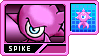 Pink Spike stamp by LeatherRuffian