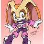 Cream in Rouge's Sonic Heroes outfit