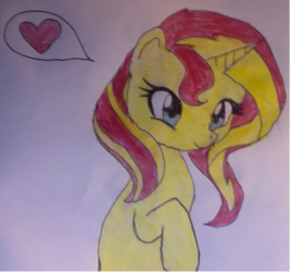 Cute Sunset Shimmer art