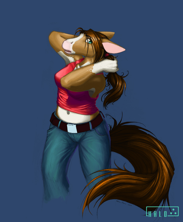 WIP ponygirl by blue-elem3nt