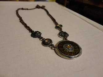 Bronze steampunk necklace2
