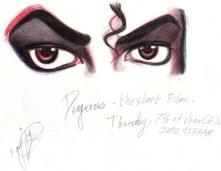 Michael Jackson Dangerous Redrawn