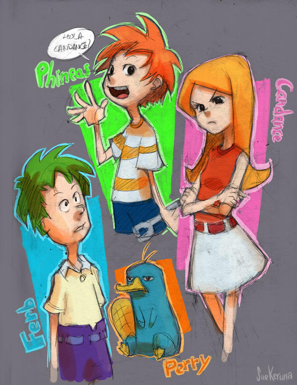 Phineas and Ferb sketches by SueKeruna on DeviantArt