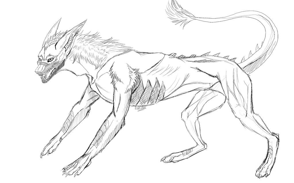 Beast Races Drawing Beast concept sketch by Zaikiri on DeviantArt