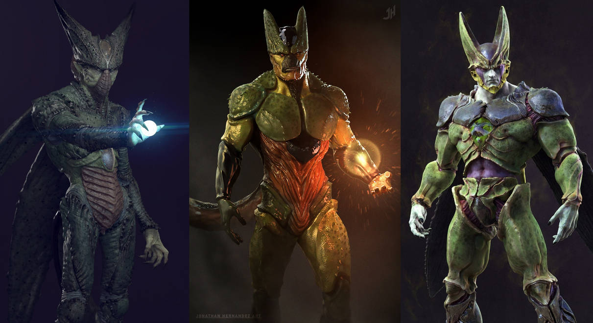 DBZ all realistic Cell forms by stephenboud on DeviantArt
