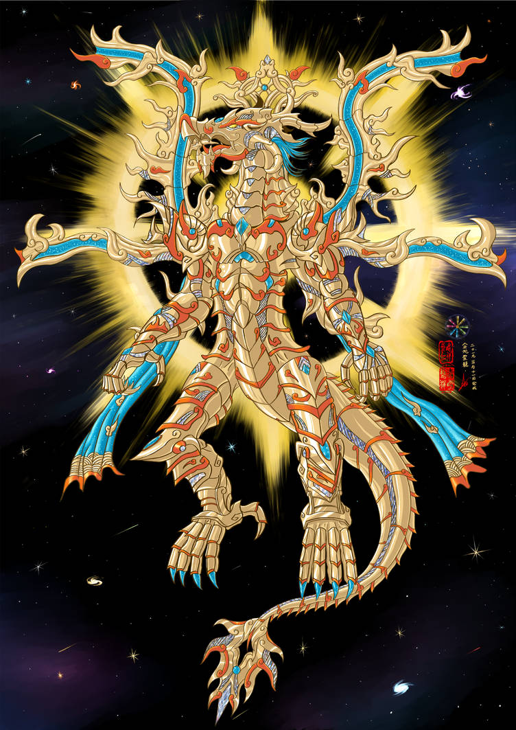 [OC] Golden Light Dragon