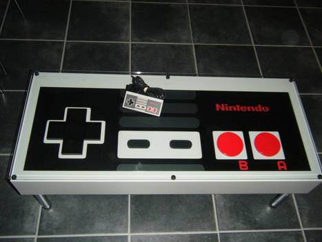 Giant NES pad coffee table