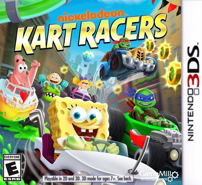 Nickelodeon Kart Racers (2018) Nintendo 3DS Cover by Bar0011 on DeviantArt