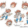 Wally Wallechinsky model sheet