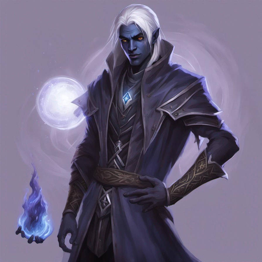 Drow In Robe Wizard Drow Male Abjuration Wizard 3 by RavenJovan on DeviantArt