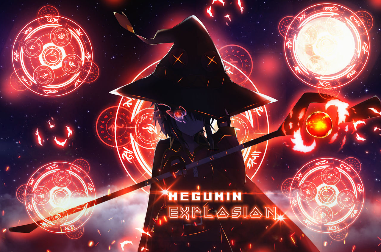 Megumin Explosion by AchzatrafScarlet on DeviantArt