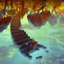 down to the clouds and collect sky from a well