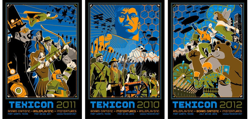 Texicon triptych