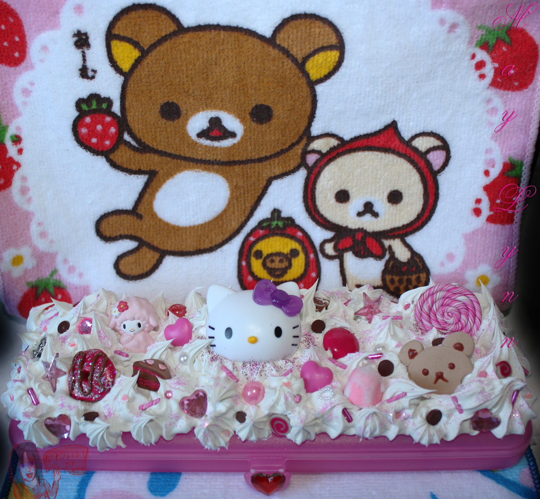 Kawaii Deco-den pencil case