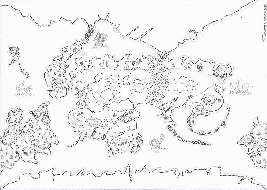 Offir World Map by Craftando on DeviantArt