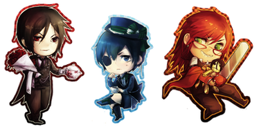 Black Butler Chibi Set