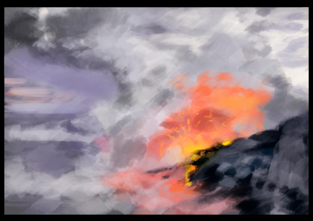 Volcano (Colour palette: 3) by Nikoramiro on DeviantArt