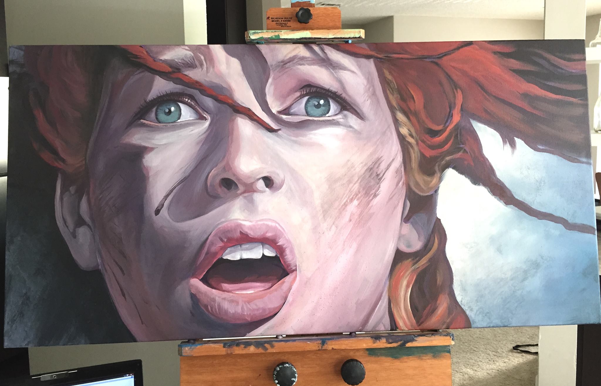 Milla Jovovich / Leeloo Dallas painting