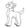 FREE TO USE DOG LINEART