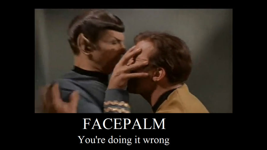 Star Trek Facepalm Fail