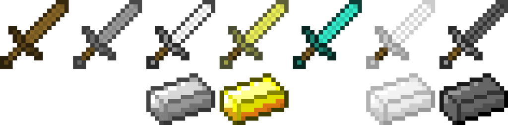 Minecraft Swords by ArsHeraldica on DeviantArt