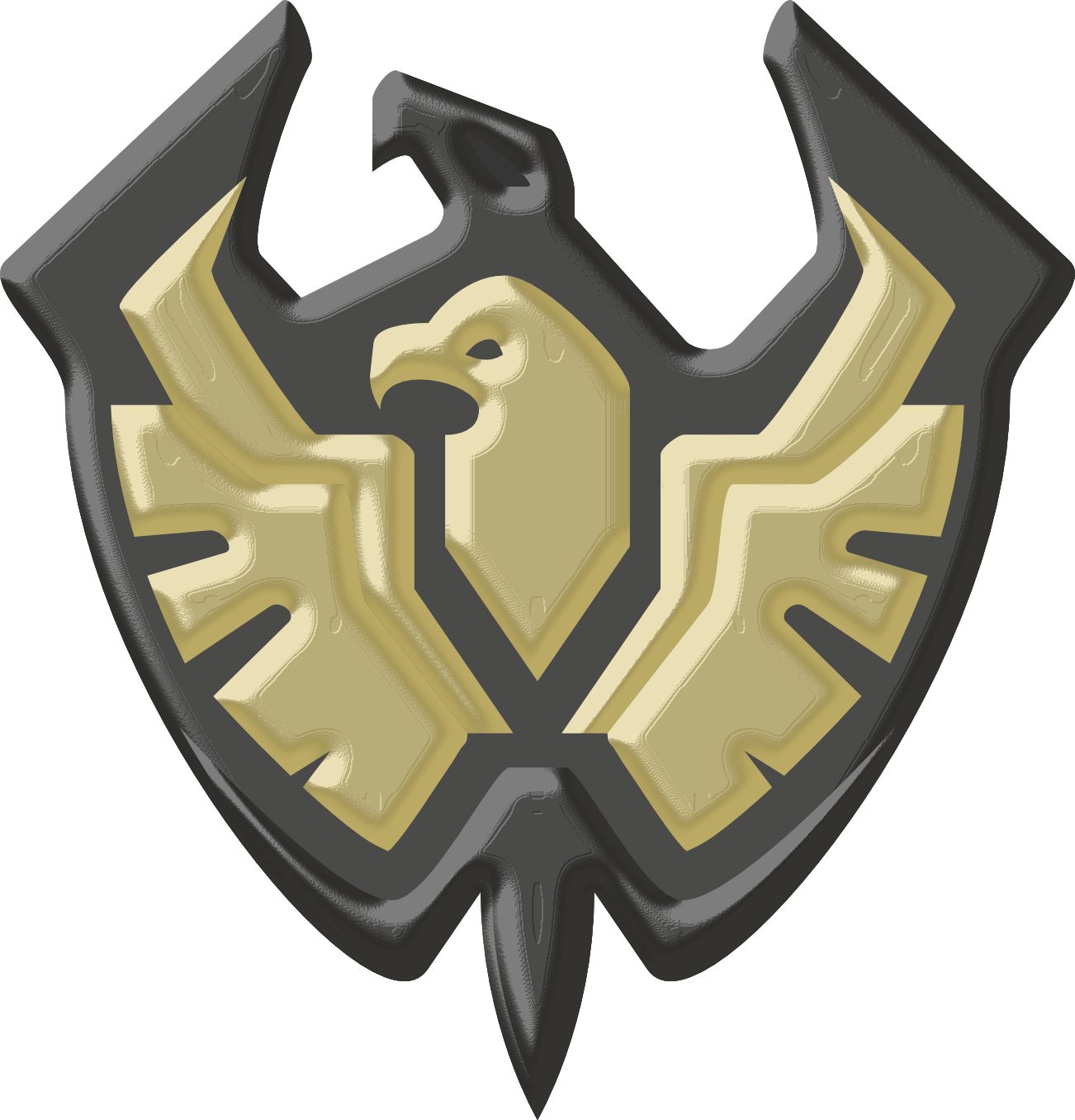 Silverlised Falcon Emblem Falcon insignia by ArsHeraldica on DeviantArt