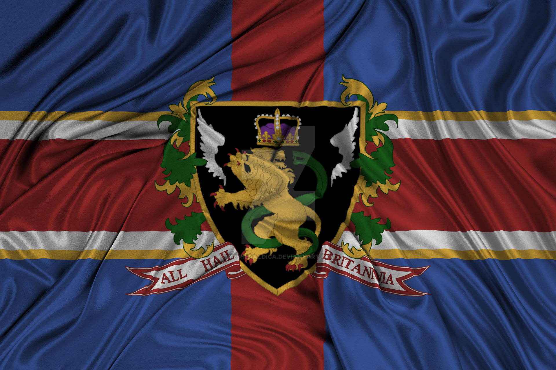 Flag Of The Holy Britannian Empire [updated] By Arsheraldica On Deviantart