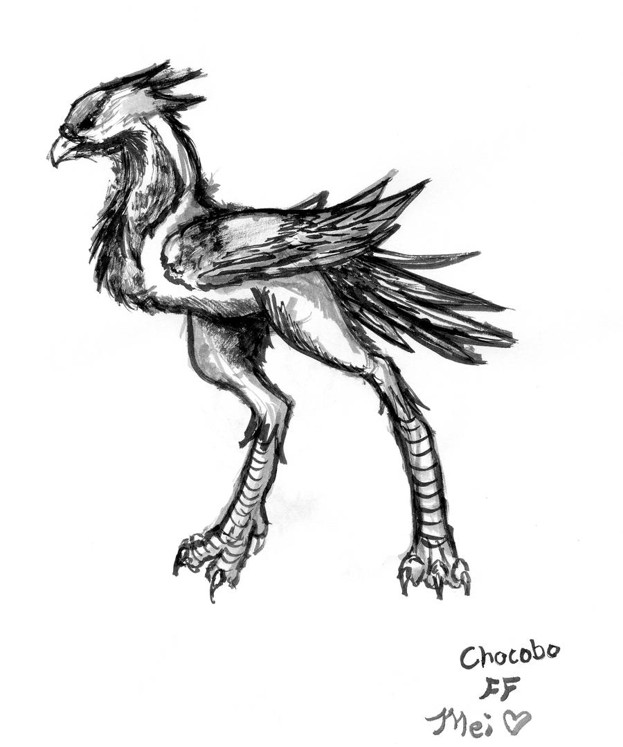 Ink Painting- Chocobo