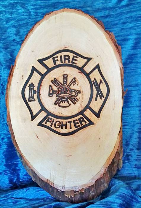 Firefighter Designs Pyrography Fire Fighter, Custom Wood Carving by KLCARVINGS on DeviantArt