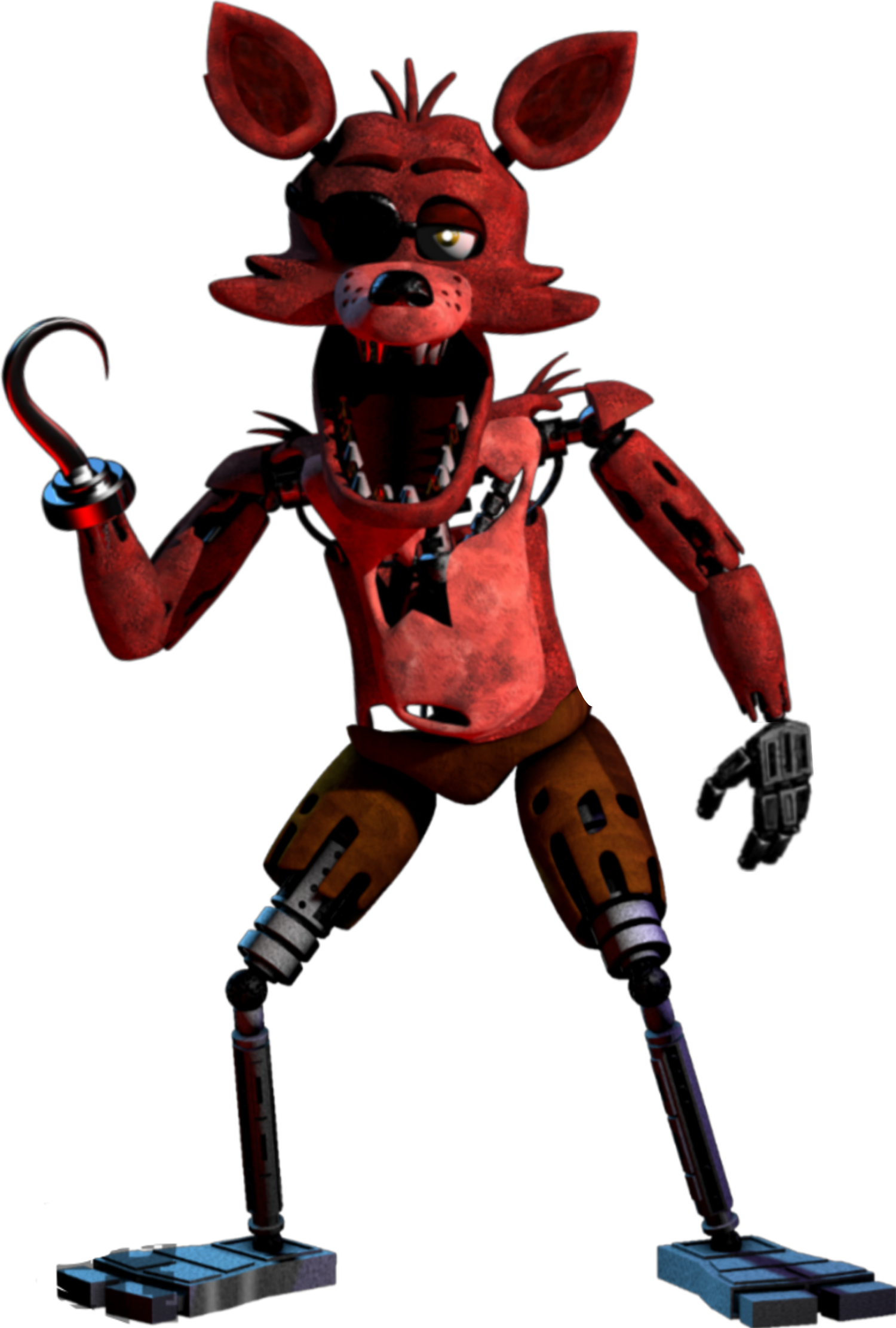 A five nights at freddys 1 style fox full body character