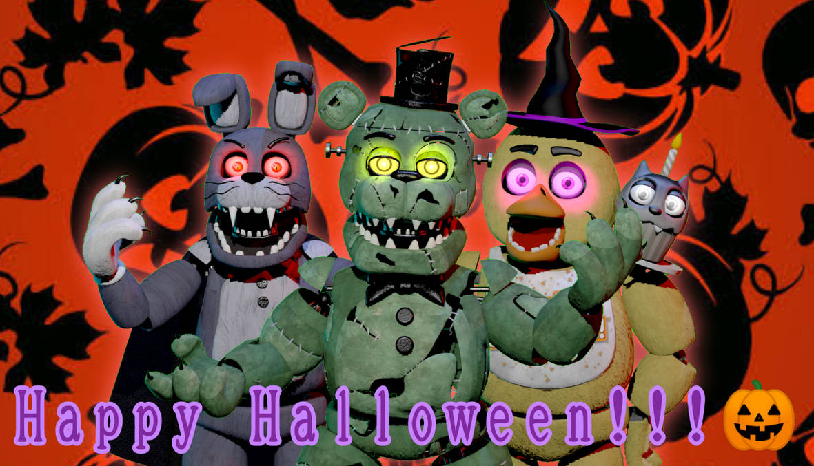 FNAF Happy Halloween V.1 by Estevamgamer on DeviantArt