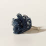 Dark blue lace ring