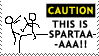 Caution : Spartaaa by Mr-Stamp