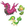 Scolipede, Snivy and Sewaddle