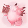 Clefable With Pancakes