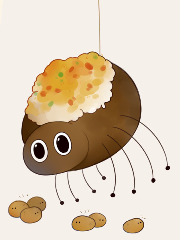 Loaded Potato Spider by HappyCrumble on DeviantArt