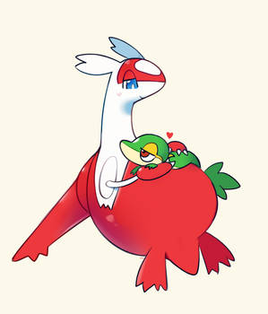 Latias and Snivy