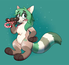 (Commission) Candy Cane Nibble