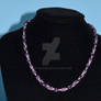 2*2 Purple and Lilac Byzantine Necklace