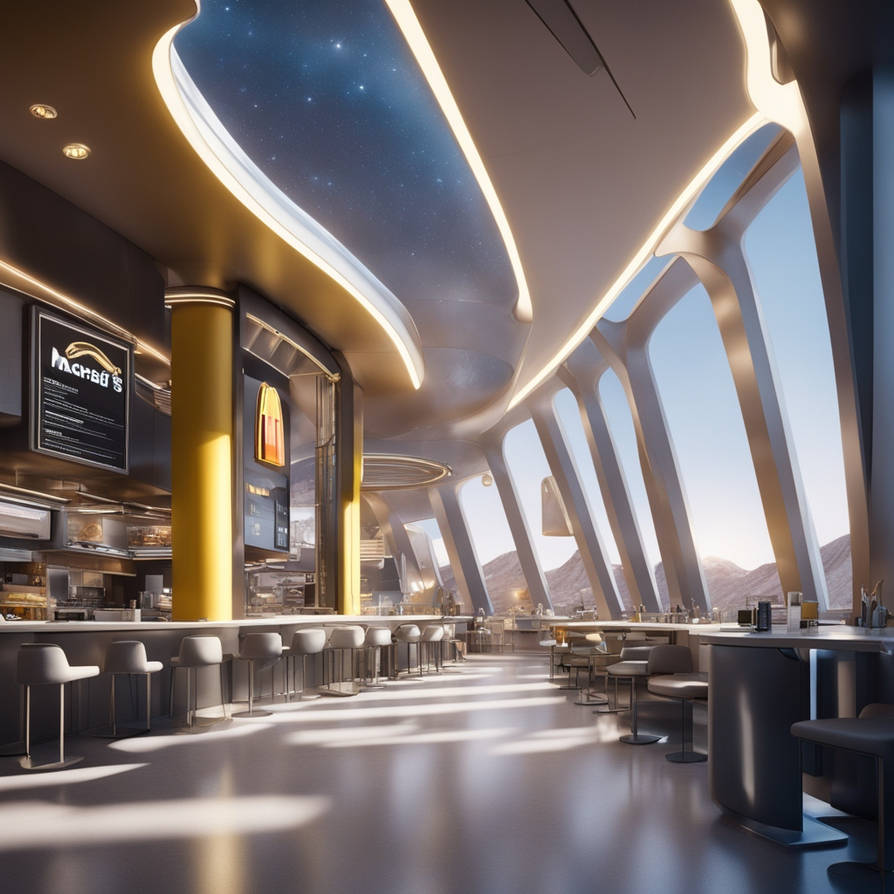 Futuristic McDonald's on the Moon by Cousture on DeviantArt