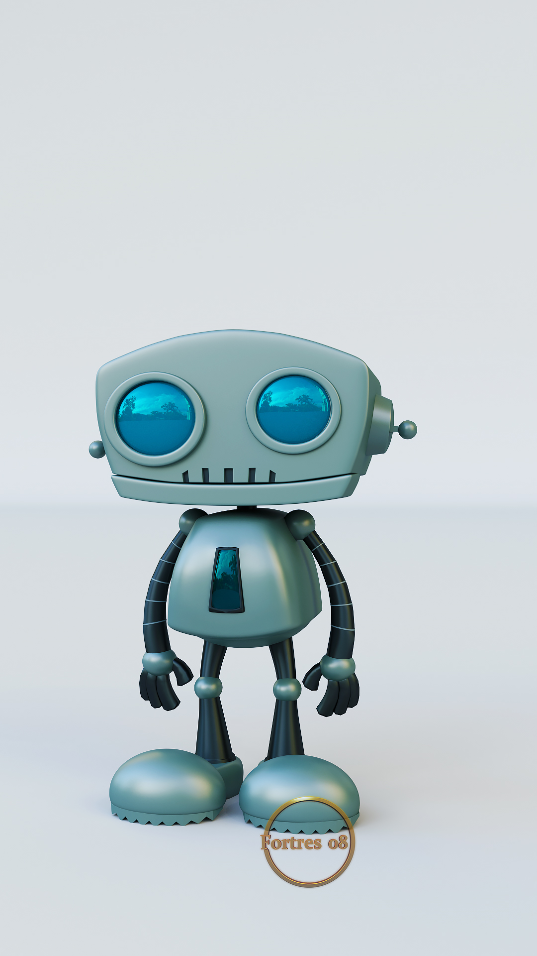Blue Eyes Robot by fredd008 on DeviantArt