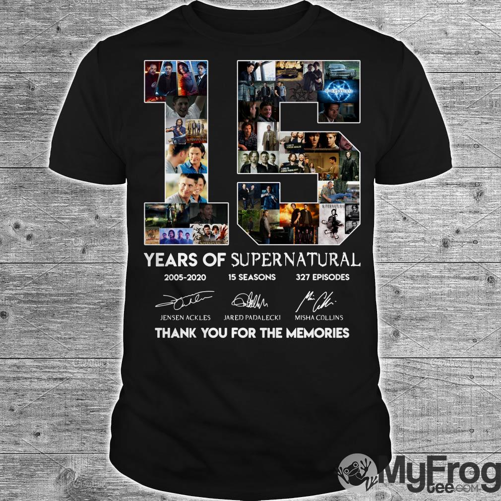 15 years of Supernatural shirt by myfrogteee