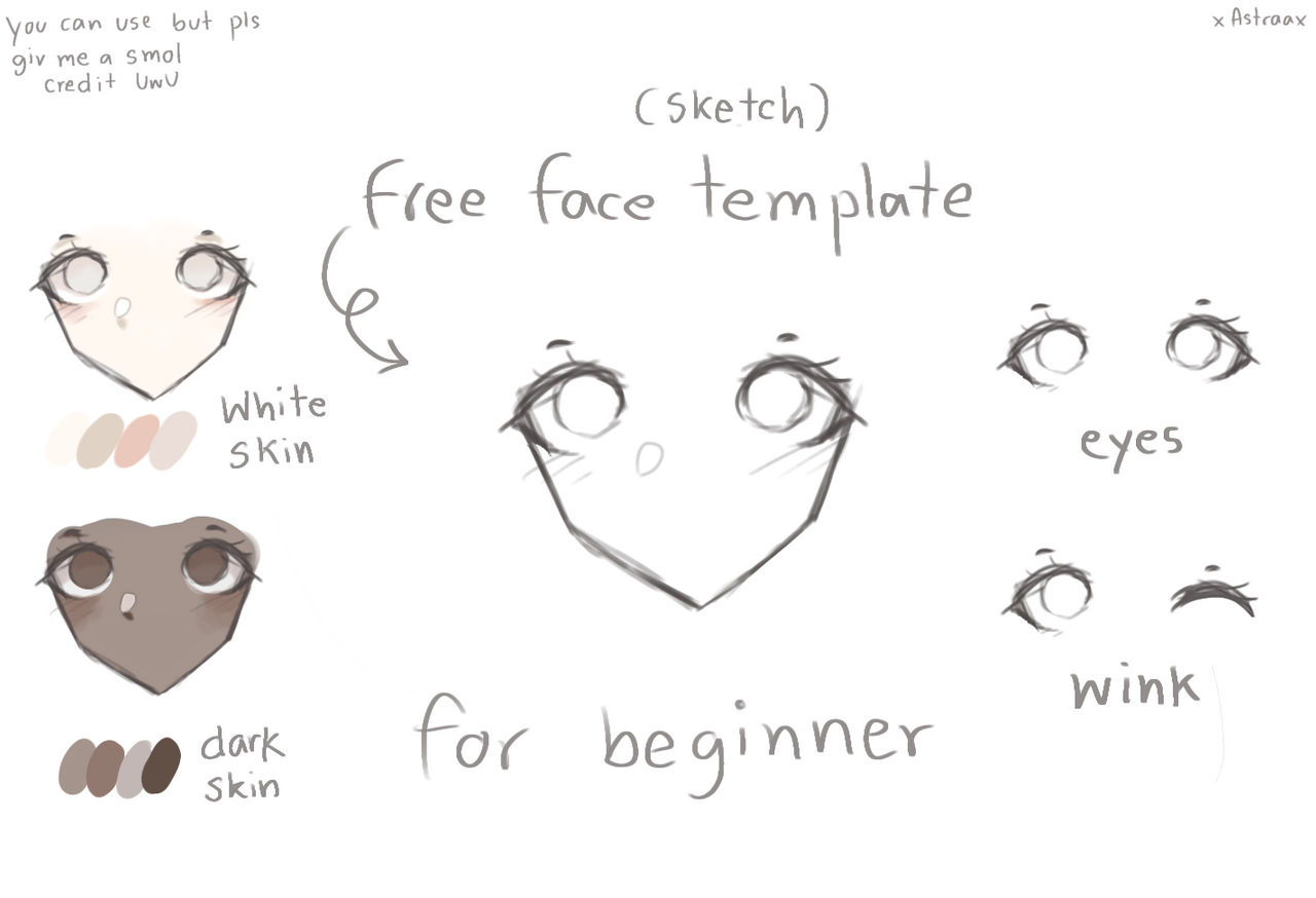 How To Draw A Face Template