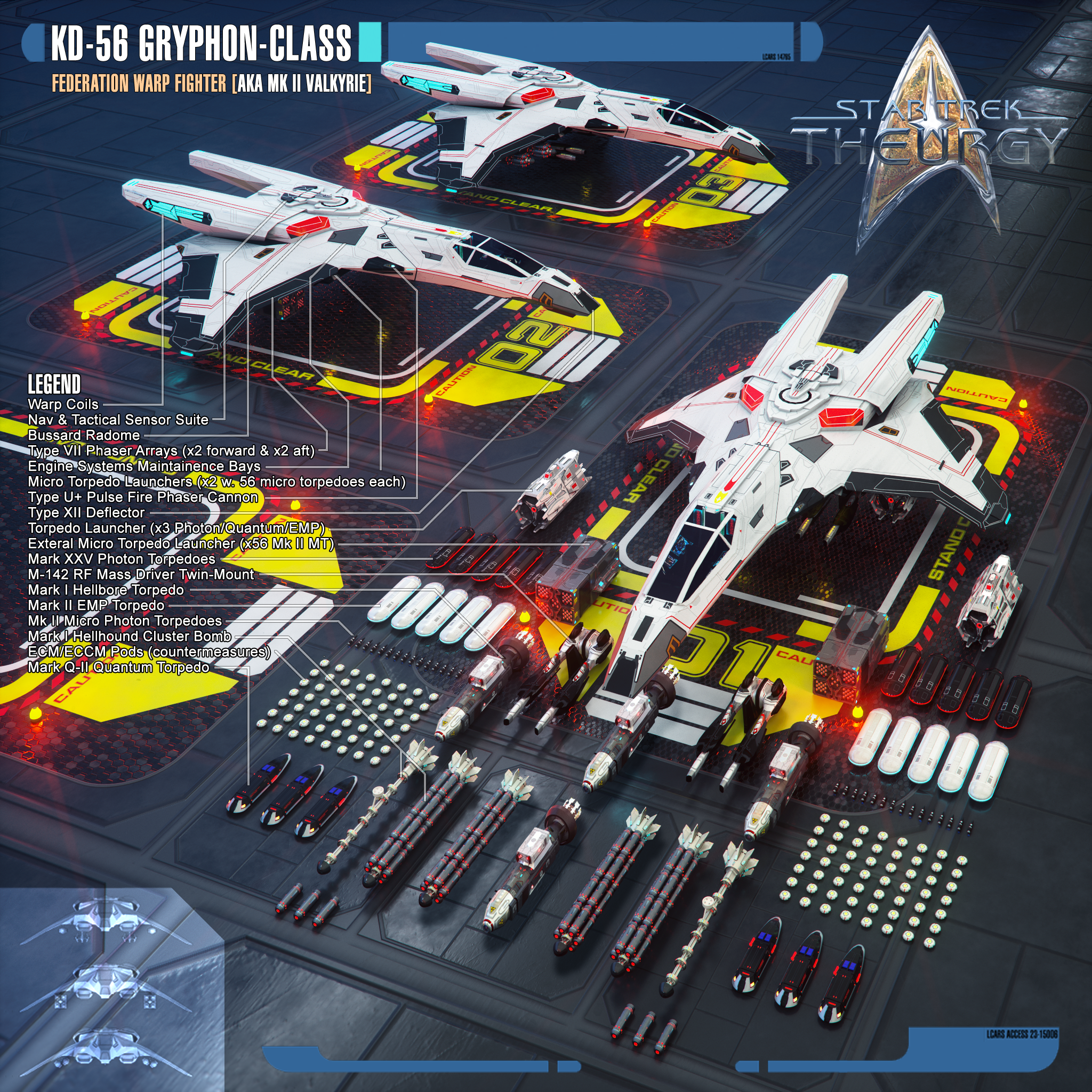 KD-56 Gryphon-class Federation Warp Fighter