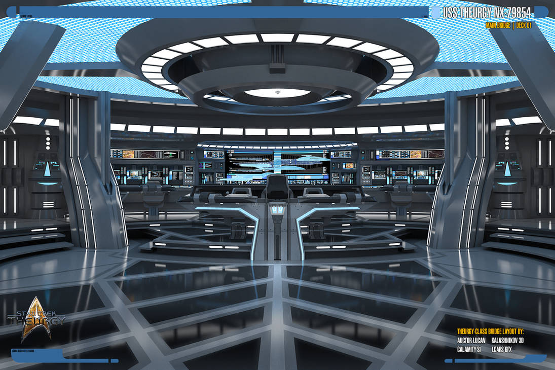 USS Theurgy NX-79854 Main Bridge | Render 01 by Auctor-Lucan